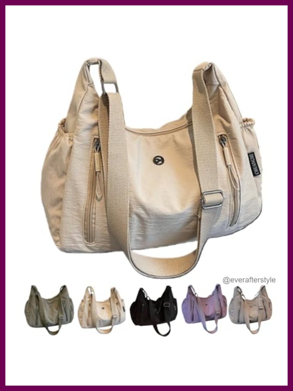 Womens Crossbody Bag Tote Shoulder Handbag Multi-Pocket Commuter
